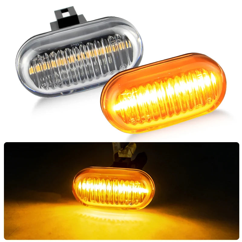2PCS LED Side Marker Turn Signal Lights Canbus For Suzuki Grand Vitara XL-7 04- Ignis 00-03 Jimny 98- Wagon R+ 97- For Subaru