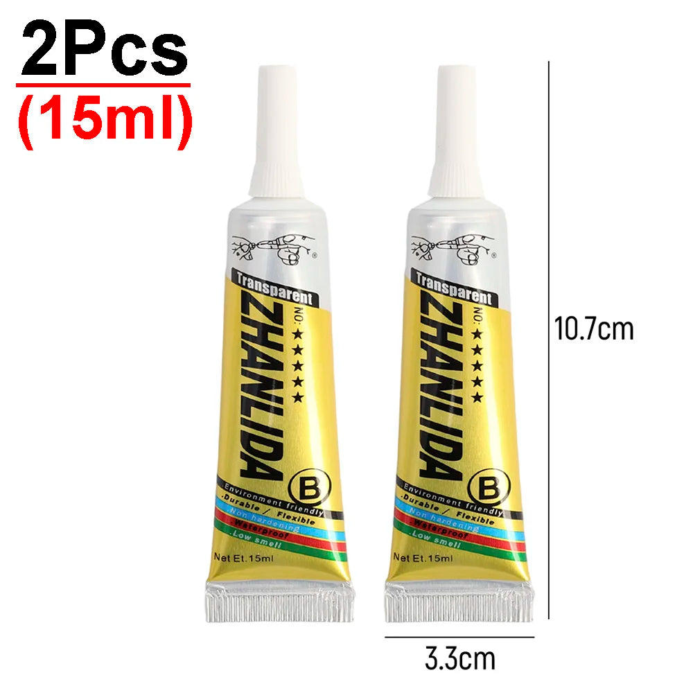 50ML/15ML Repair Glue Repair Glue with Precision Applicator Tip for Book Phone Screen Frame Bonding and Battery Back Cover