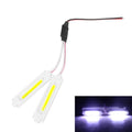 2pcs 12V LED Red Blue Strobe Lights Vehicle Warning Flash Lamp For Car Moto Bike Grille Decor Atmosphere Lighting