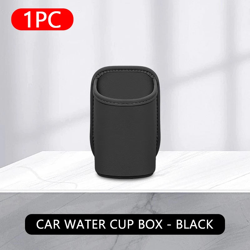 SEAMETAL Car Door Cup Holder Box Universal Drink Rack Storage Bin Back Clip Design Car Seat Back Water Cup Box Organizer Pocket