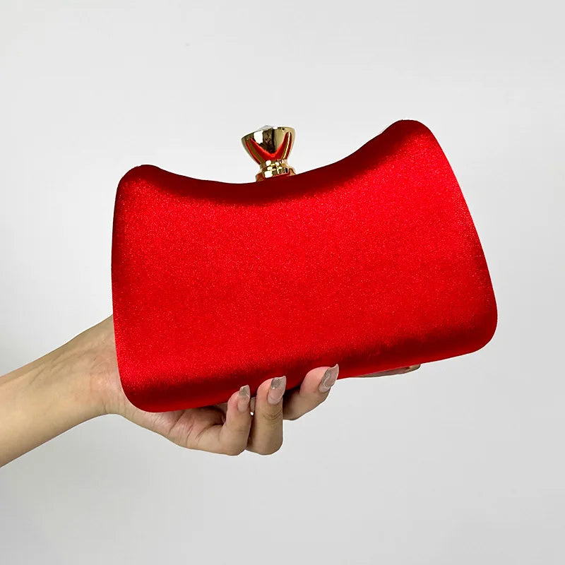 New in Elegant Suede Handbag for Woman Fomal Party Wearing Evening Bags Retro Top-handle Dark Green Clutch with Crossbody Chain