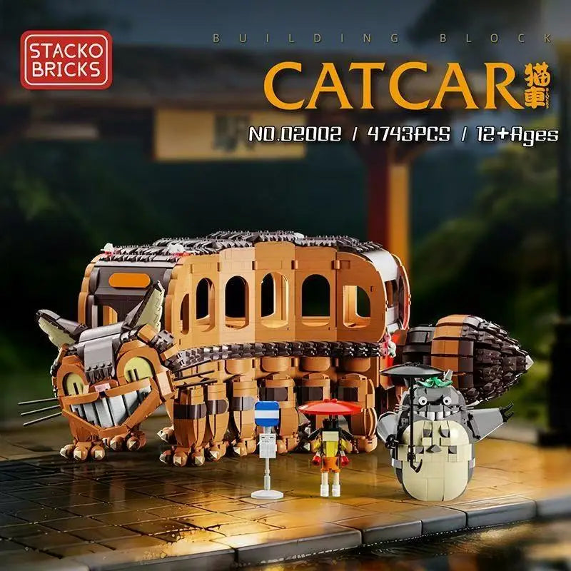 Animal Bones of Cat Car Models and Building Block Toys, Suitable for Adult Handmade Puzzle Activities and Holiday Gifts