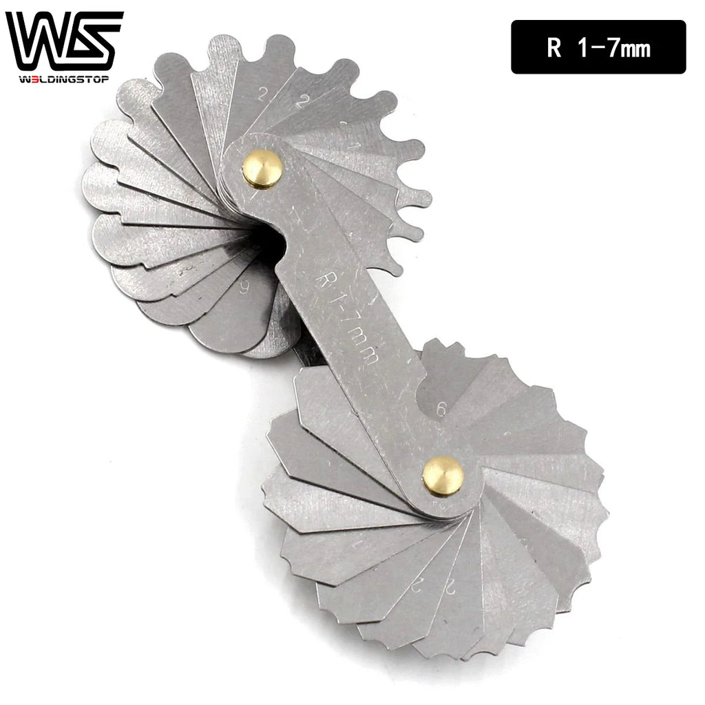 Radius Gauge Set 1-50mm Concave/Convex Measure Radius Tool