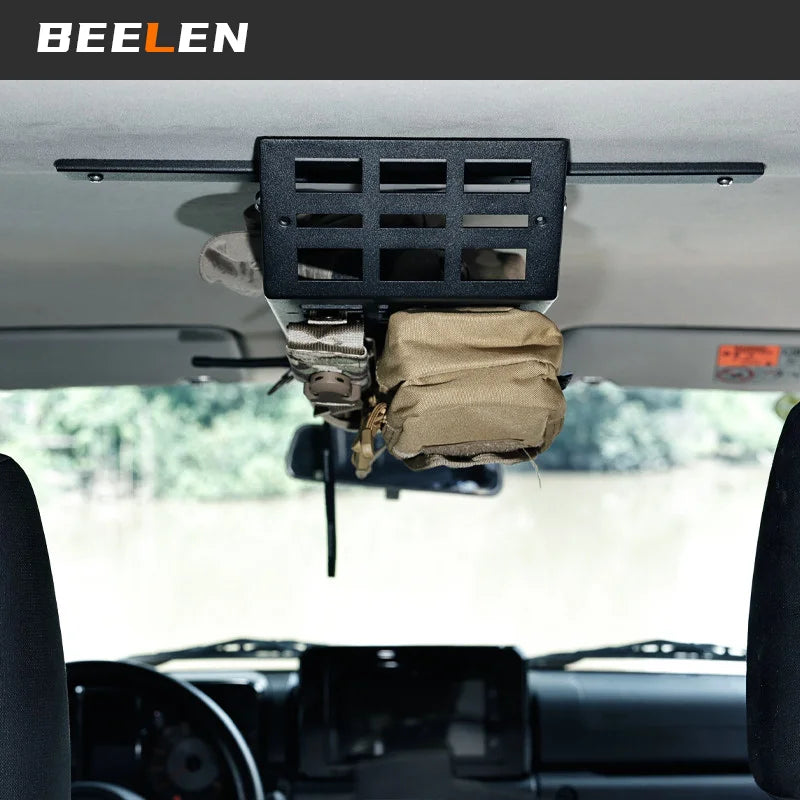 Car Luggage Basket Roof Inner Storage For Suzuki Jimny JB64 Sierra JB74W 2019 2023 Car Roof Inner Storage Interior Accessories