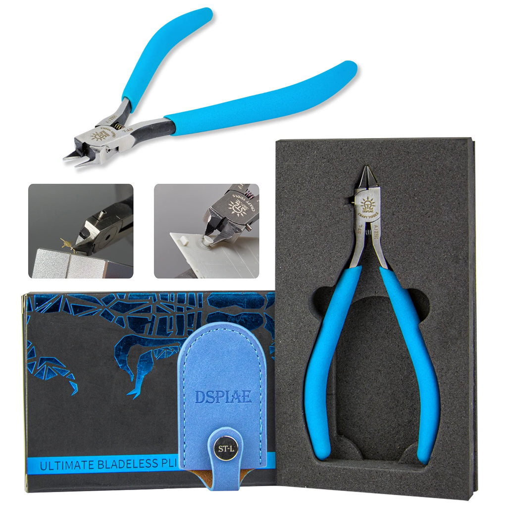 DSPIAE ST-L Ultimate Bladeless Pliers (For small pieces and etching parts) Hand Tool  Pliers Blue