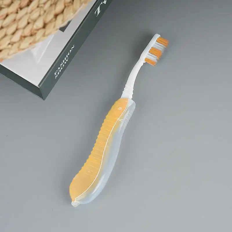 For Trip Daily Use Women Men Travel Folding Toothbrush Portable Toothbrush Built In Cover Multi Color Size Collapsable Brush