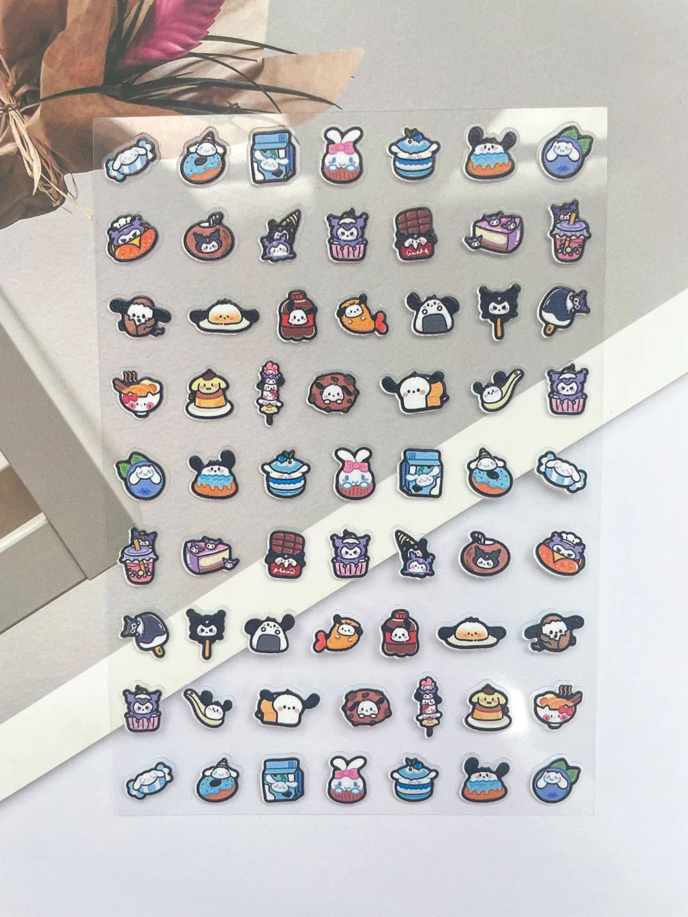 Pvc Super Mini Sanrio Hellokitty Delicious Food Luggage Tags Stickers Nail Art Durable Waterproof Diy Loptop Skateboard Guitar