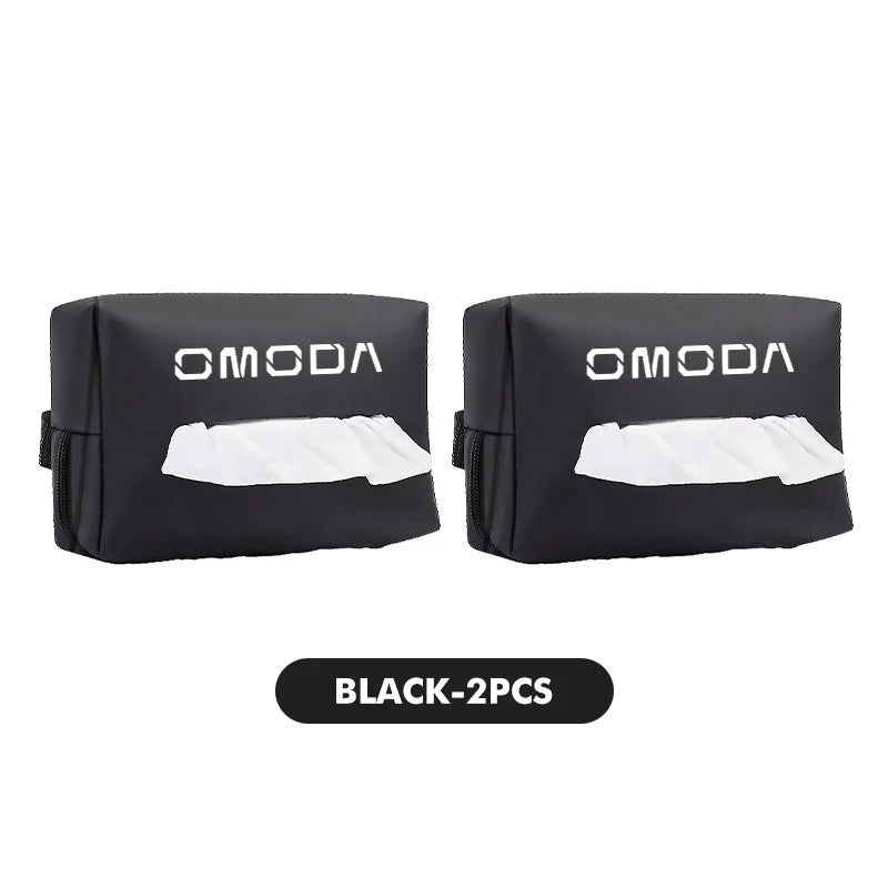 Tissue Storage Box Car Back Seat Holder Headrest Paper Cover For Chery Omoda 5 C5 E5 C9 9 EV PHEV 2024 2025