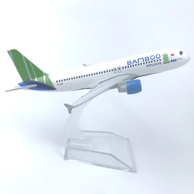 Metal Scale Aircraft 16cm Airbus A320 Airplane Model Plane 320 Series Replica Diecast Scale Miniature Plane Kid Toy Gift