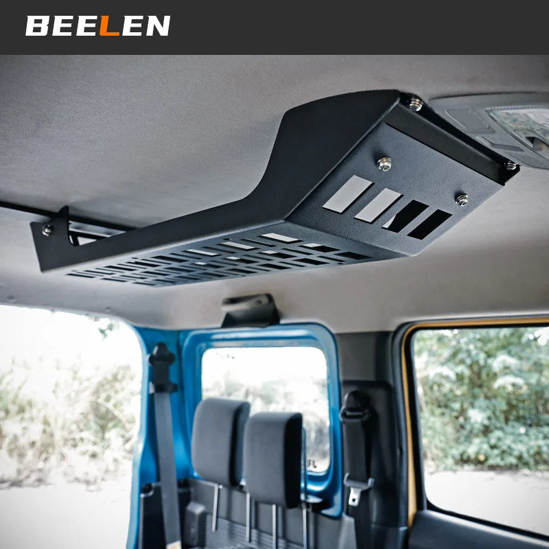Car Luggage Basket Roof Inner Storage For Suzuki Jimny JB64 Sierra JB74W 2019 2023 Car Roof Inner Storage Interior Accessories