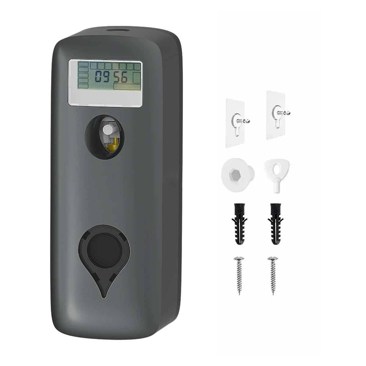 Liquid Air Freshener Dispenser Wall Mounted Automatic Fragrance Perfume Spray Room Toilet Odor Eliminator LCD Programmable 300ML