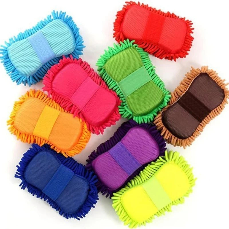 Thick car wash sponge, specialized cleaning mop for car cleaning, plush car supplies, soft and portable