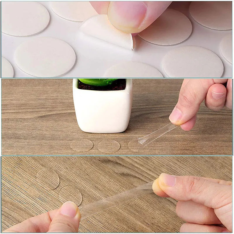 10-30MM Clear Sticky Tack Adhesive Poster Double Sided Sticky Dots Tape No Traces Adhesive Sticke for Festival Decoration