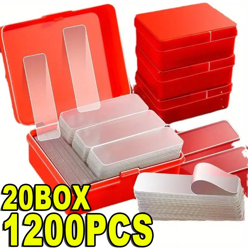 No Trace Reusable Square Adhesive Tape Removable Transparent Wall Mount Sticker Double Sided Adhesive Tape