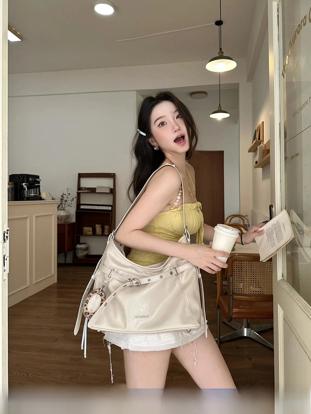 Cultivator Original Retro Simple Large Capacity Commuter Versatile Hobo Bag 2026 Summer New Soft Polyester  Zipper Closure
