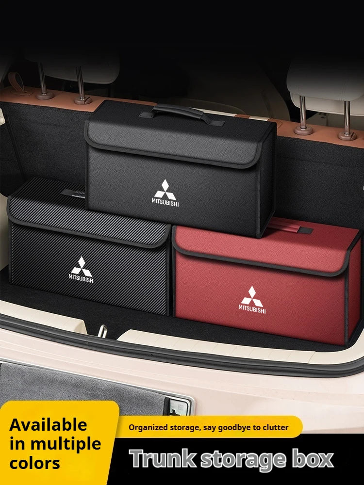 For Mitsubishi Outlander Pajero L200 Triton Colt Lancer EX Evolution X Car Trunk Storage Box Organizer Foldable Container Bag