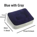 Inflatable PVC Footrest Pillow Air Cushion for Travel Office Home Leg up Relaxing Foot Rest under Desk Support