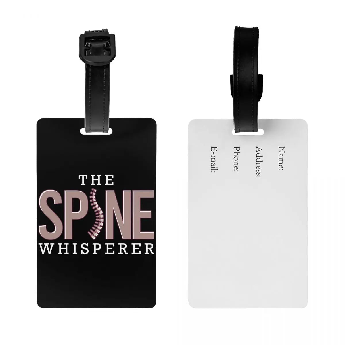 Spine Whisperer Luggage Tags Suitcase Accessories Travel Baggage Boarding Tag Label Holder ID Name Address