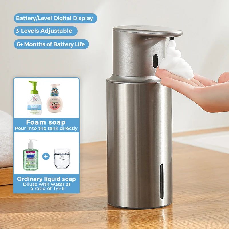 Automatic Soap Dispenser for Sensing Foam Hand Washing Machine - 480 ml Rechargeable Sensing Hand Washing Device
