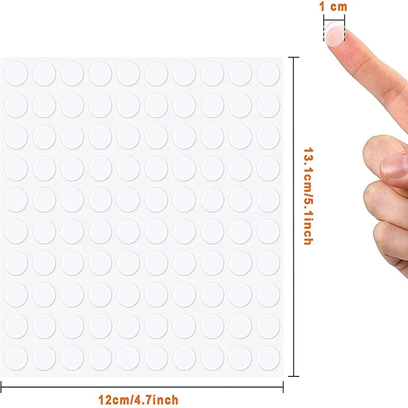50/100pc Double Sided Sticky Dot Removable Transparent Tape No Traces Strong Adhesive Stickers Tape For Festival Decor Cars Home