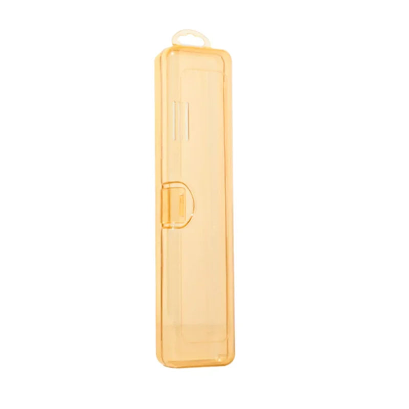 ✦ Translucent Travel Toothbrush Case,Portable Plastic Storage Box for Toothbrush & Toothpaste,Ideal for Travel&Business Trip