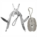 Portable Stainless Steel Multi-Tool Pliers Knife Multi-function Keychain Screwdriver For Outdoor Use