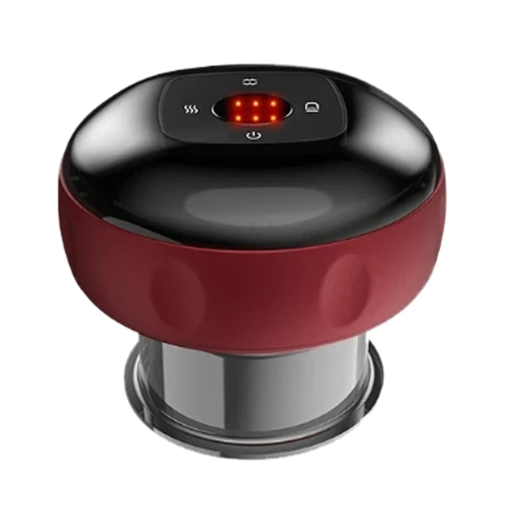 Intelligent vacuum cupping massager - Heating and body gua sha back, neck and arm cupping massager