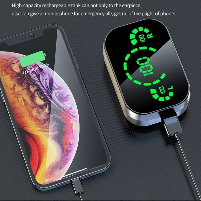 TWS Wireless Bluetooth Headset with Mic Earbuds Charger Box LED Fone Bluetooth Earphones Wireless Headphones for smartphones