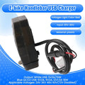 C1FB 20-80V E-Bike Handlebar USB Charger 24V 36V 48V 60V QC3.0 Quick Charger Adapter(Red Light)