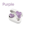 TWS Bluetooth 5.1 Heart Buds Earbuds 20H Playtime Pink Charging Case Lightweight Gaming Gift for Women Girls Students