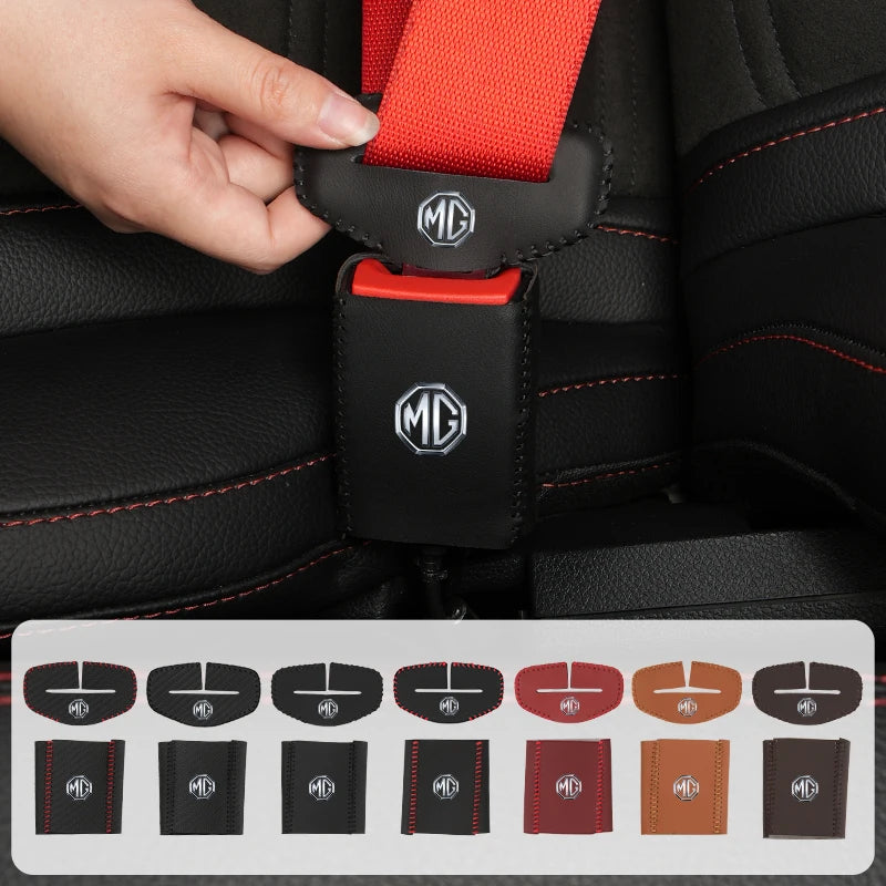 Car Seatbelt Buckle Protector Case Anti-scratch Cover Interior For Morris Garages MG 3 5 6 7 HS ZS GS Hector TF GT ZR RX5 RX8