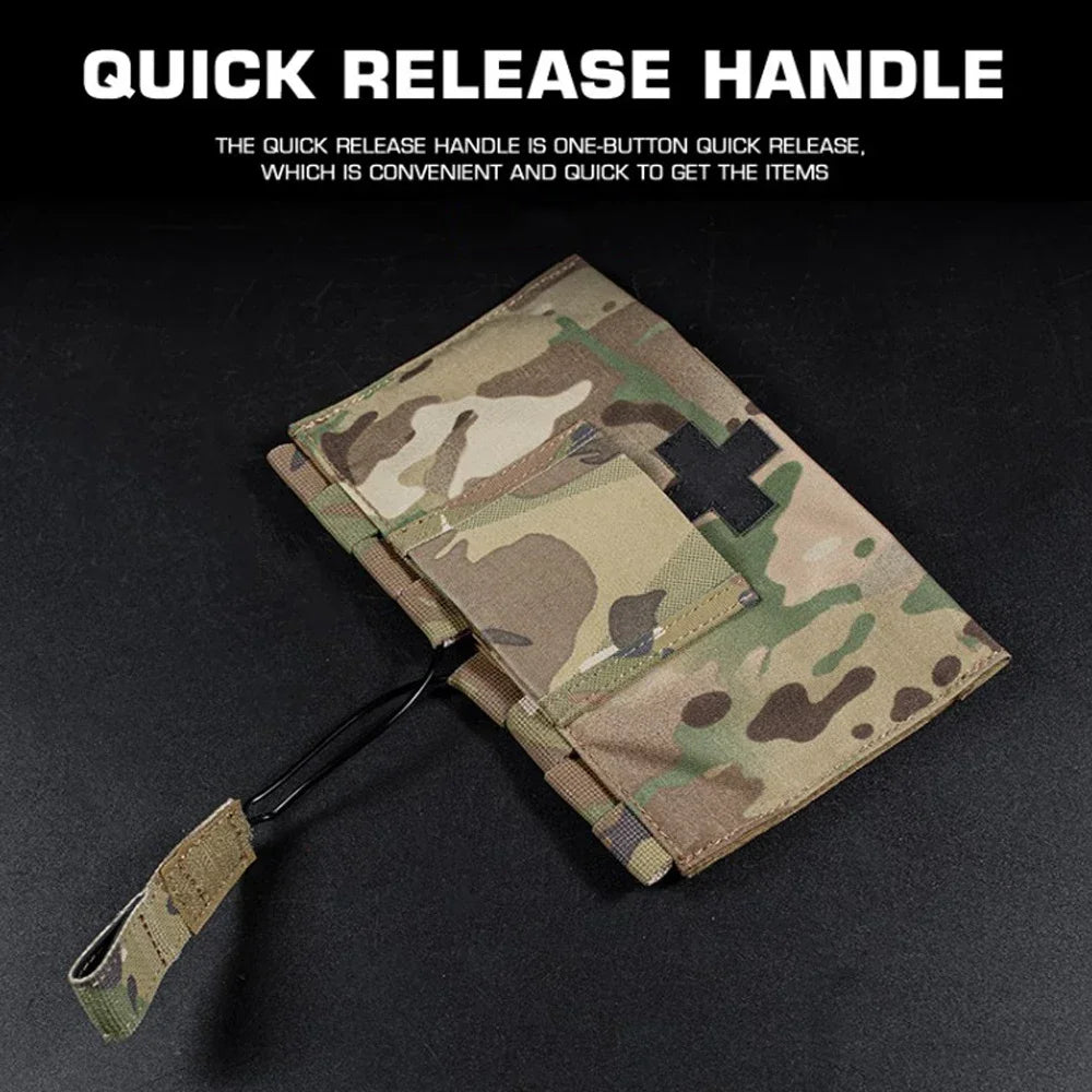 Tactical Medical Pouch IFAK LBT 9022B Blow Out MOLLE Aircraft Cable Quick Release EDC Waist Belt Vest First Aid Tools Kit