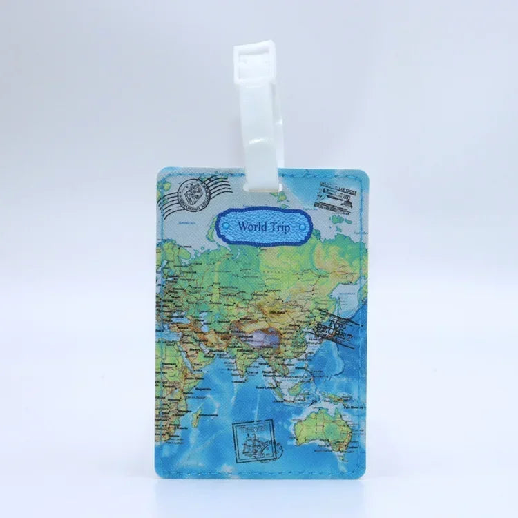 PU Suitcase ID Address Holder Baggage Boarding Tag Portable Label Creative Travel High Quality Travel Accessories Luggage Tag