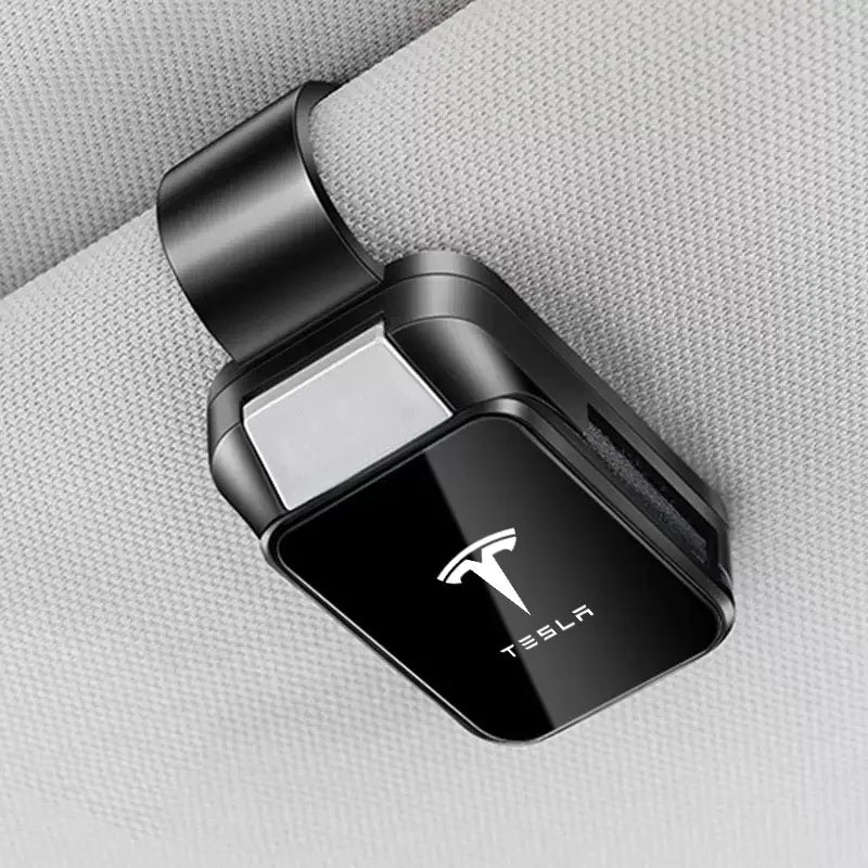 Car Interior Sun Visor Eyeglasses Holder Sunglasses Clip for Tesla Model 3 Model Y Model S Roadster Auto Accessories