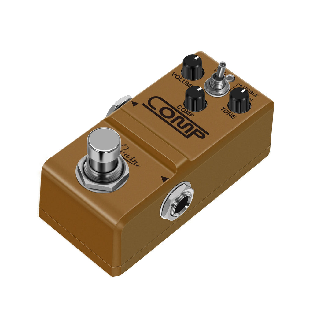 Rowin Guitar Compressor Pedal Analog Mini Opto Compressor Box Guitar Compression Pedal for Electric Guitar  True Bypass