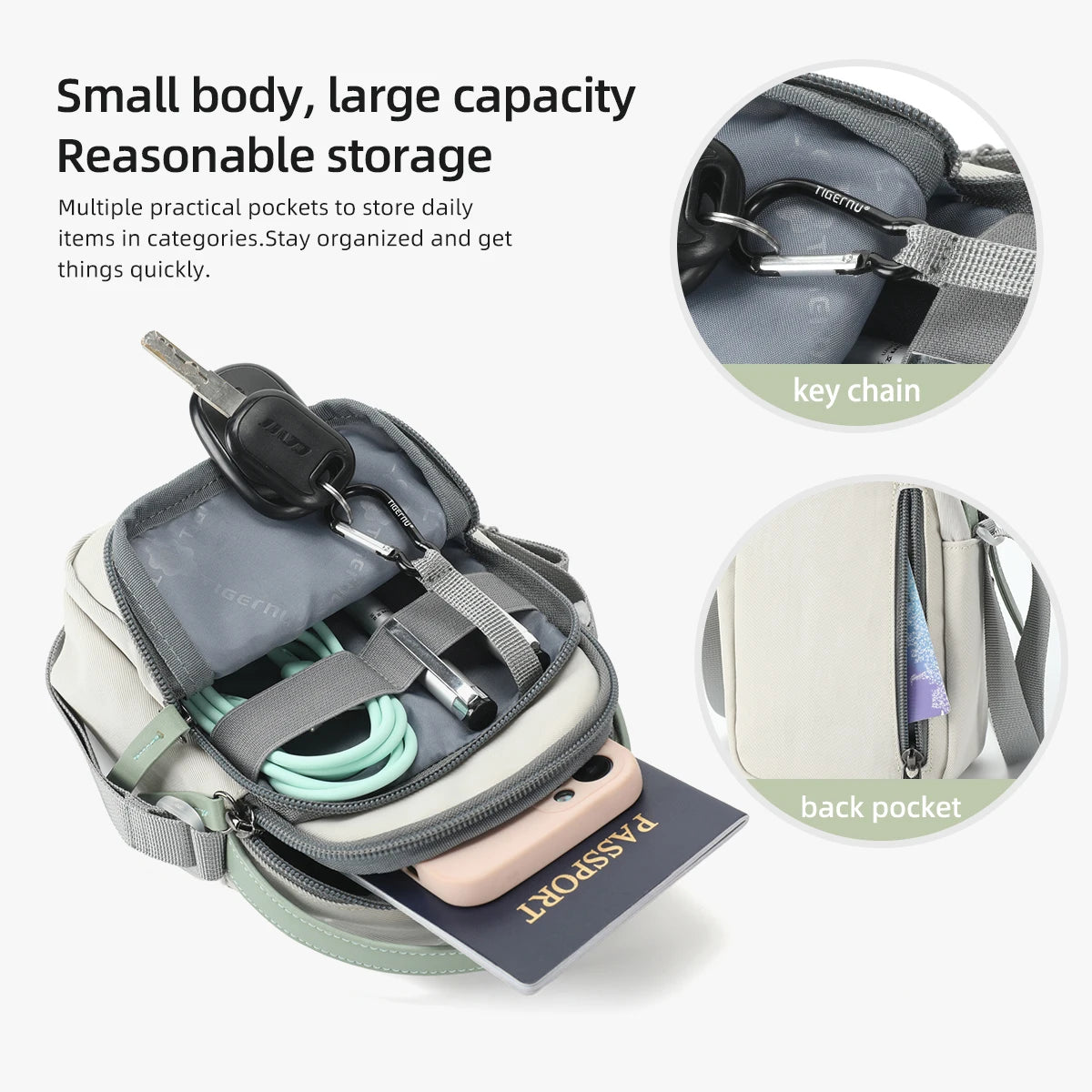 Tigernu Crossbody Bag For Women Casual Shoulder Bag Female Slingbag Girls Mini Bag Cross Pack Lady Handbag Shoulder Bags Women