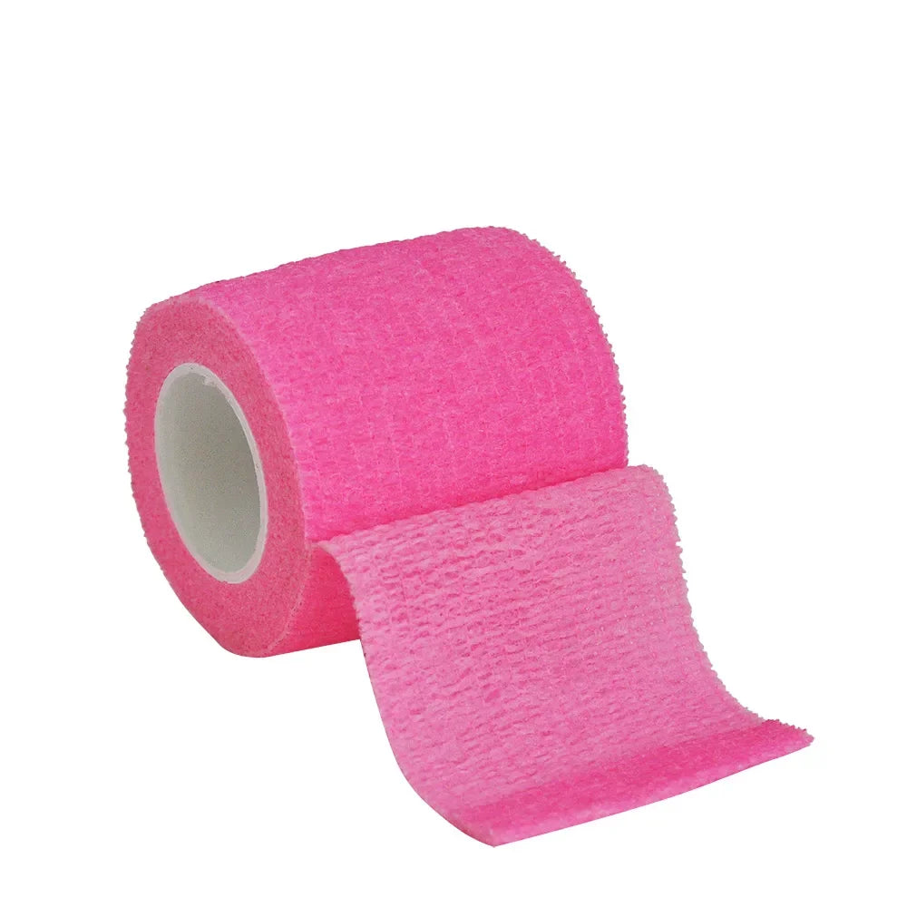 1/6roll 2.5/5/7.5/10cm*4.6m Non Woven Elastic Self Adhesive Bandage Cohesive Bandage for Sports Fixing Finger Wrist Leg