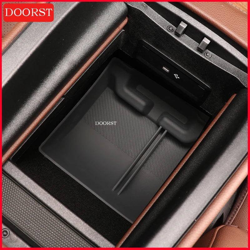 For Mercedes Benz GLE GLS Class W167 X167 Car Central Control Armrest Box Storage Box Interior Modification Accessories
