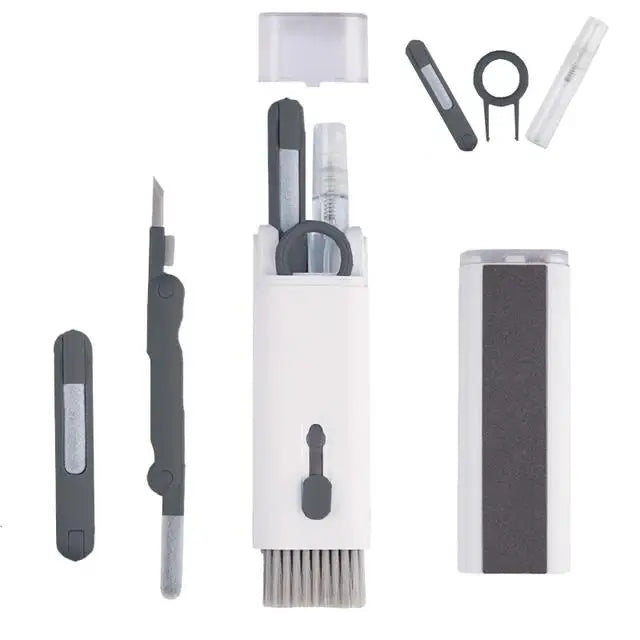 7 In 1 Bluetooth Earphones Cleaner Brush Kit Keyboard Cleaning Pen Keycap Puller For AirPods Laptop Computer Tablet Phone Camera