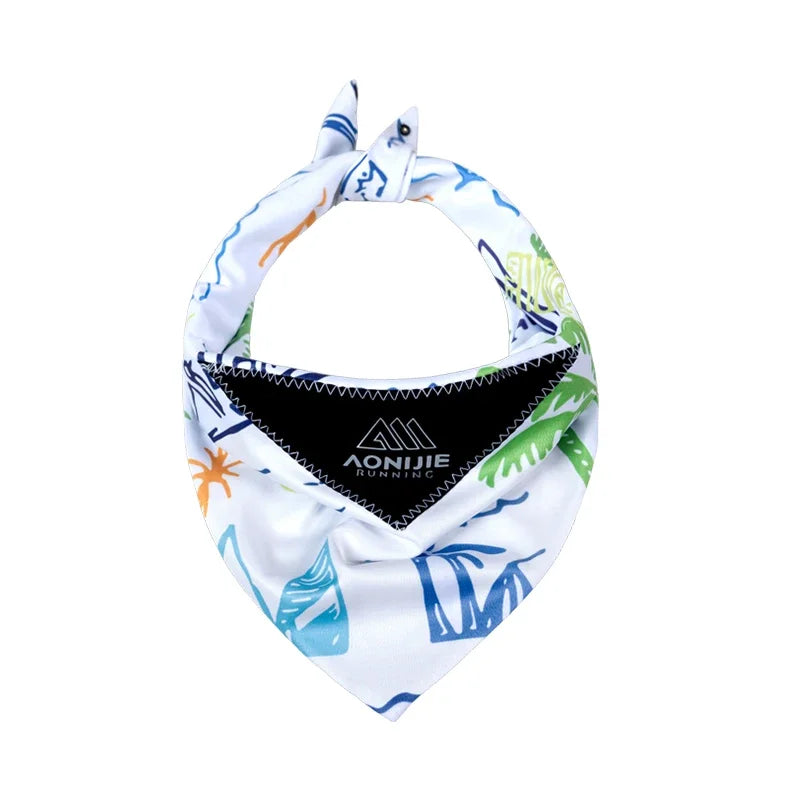 AONIJIE E4427 Upgraded Version Sports Ice Towel Neck Protection Sunscreen Triangle Scarf Sweat Absorption Breathable for Running