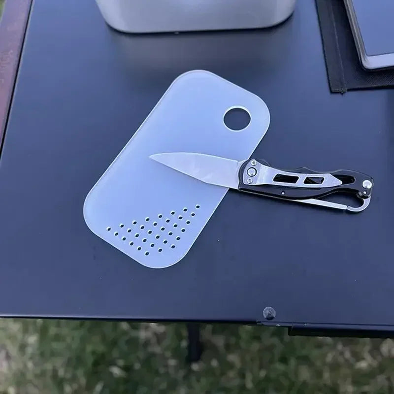 Camping Portable mini chopping board Board Outdoor Camping or Kitchen Household Double Sided Cutting Board with Holes Picnic