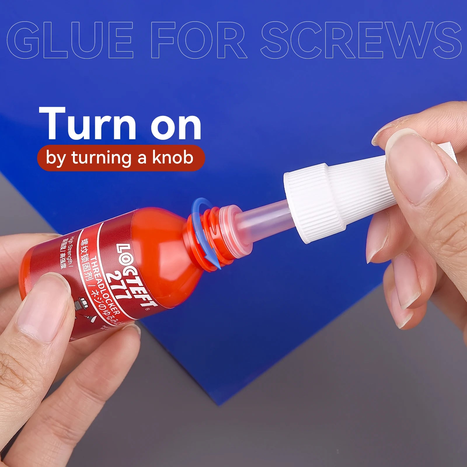 10ML Anti-Loose Glue Screw Adhesive Threadlocker 222 242 243 262 263 271 272 277 609 648 Quickly Cured Thread Locking Agent Glue
