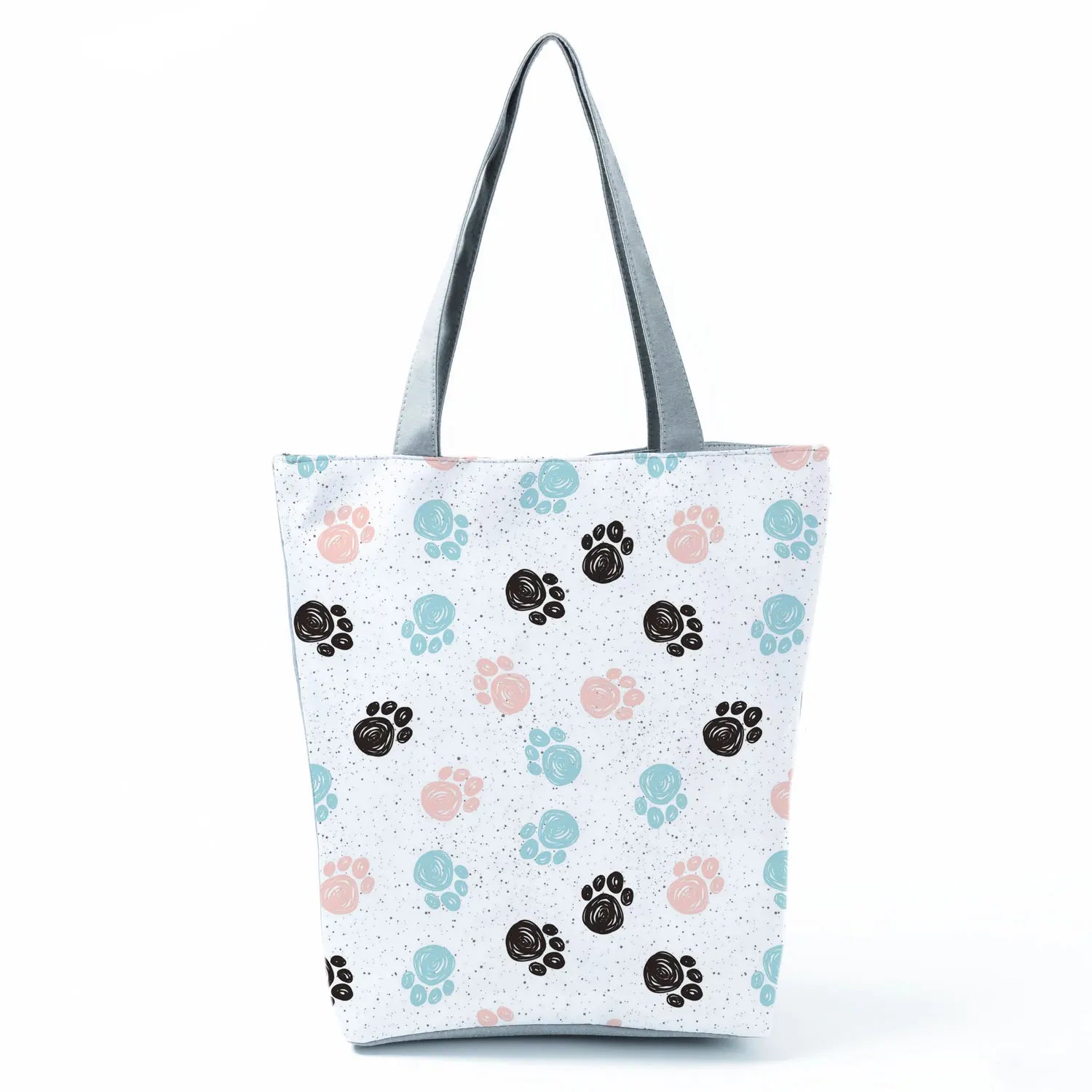 Fashion Dogs Paws Handbags Printed Love Dogs Shopping Bag Casual Women Shoulder Bag Summer Kawaii Female Tote Travel Beach Bag
