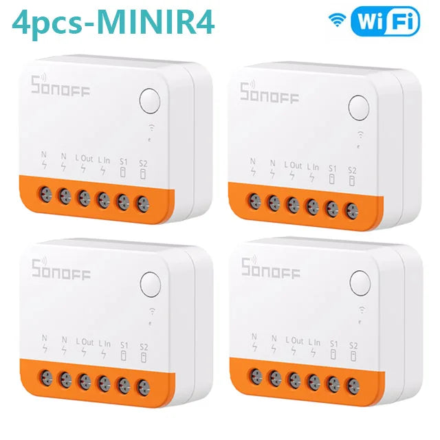 SONOFF Mini R4 Smart Wifi Switch Module Switch Two-Way Control Smart Home Works With Alexa Google Home Yandex Alice smartthi