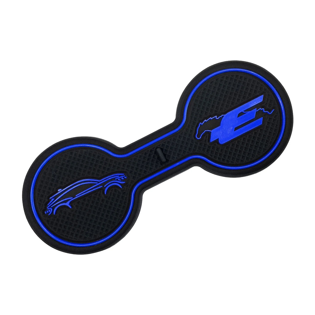 Non-Slip Car Cup Coaster Slot Pad for Mustang Mach-E GT  2021 2022 2023 Year Anti-Slip Mat Pocket Mat Interior Cup Holder Pad