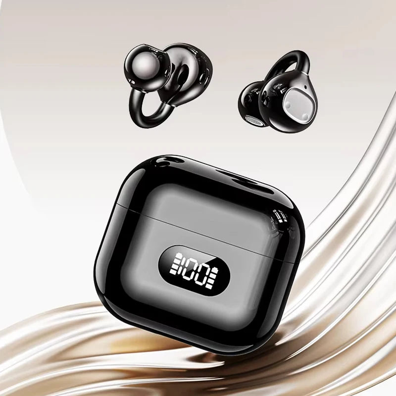 Clear Calls Earbuds Wireless IP7 Waterproof OWS Earphone with LED Display Long-Battery Life Headphone for Business Electronics