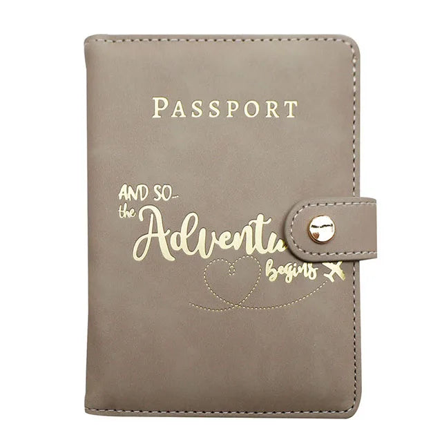 Personalized Passport Holder Wallet, Portable Travel Passport Cover Case, Men Women Travel Document Accessories