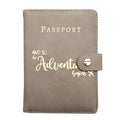 Personalized Passport Holder Wallet, Portable Travel Passport Cover Case, Men Women Travel Document Accessories