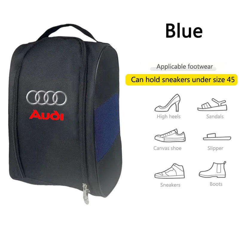 Car Emblem Sneaker Storage Bag Travel Outing Shoe Storage Tool For Audi Quattro SLine TT A3 A4 A6 A5 Q5 A1 Q7 Q3 A8 Q2 A7 RS7 RS