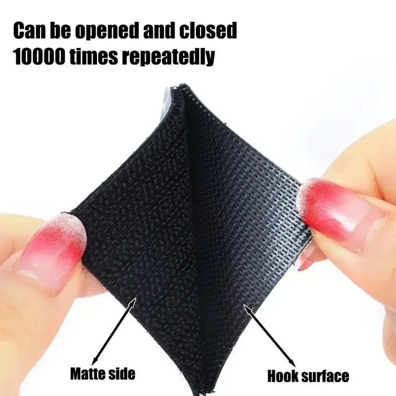 Double Faced Adhesive Patch Car Carpet Fixing Stickers Home Office Foot Mats Carpets Anti Skid Grip Nylon Tape Hook And Loop Pad